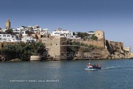 Image du Maroc Professionnelle de  La kasbah des Oudaïas de Rabat est une magnifique petite forteresse surplombant l'embouchure du fleuve Bouregreg érigée par les Almoravides pour lutter contre les tribus Berghouatas, elle séduit par sa quiétude et sa lumière.  Jeudi 6 Octobre 2011. (Photo / Abdeljalil Bounhar)
 